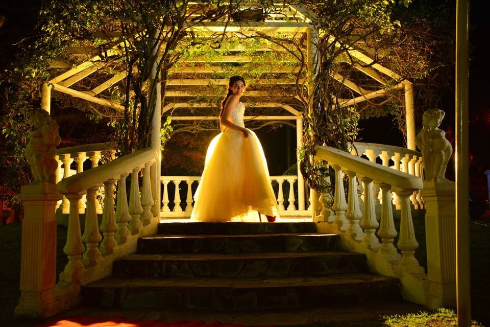 Entrada a salón para una fiesta de casamiento original