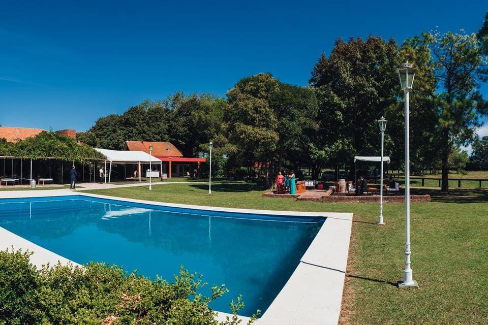 Quinta para casamiento con espacios verdes y recepción