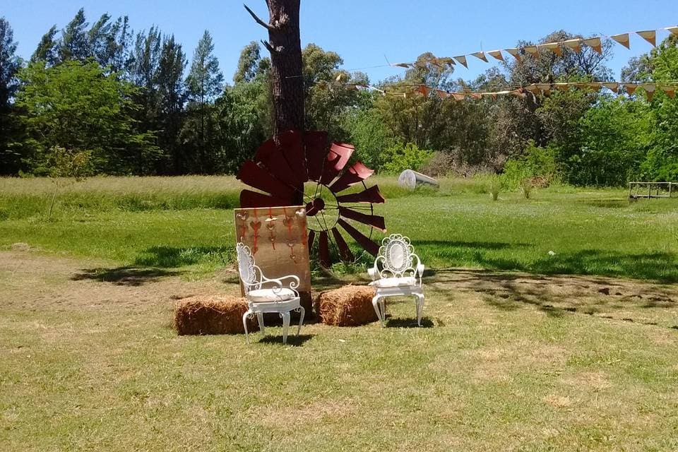 La Soñada, detalle del espacio