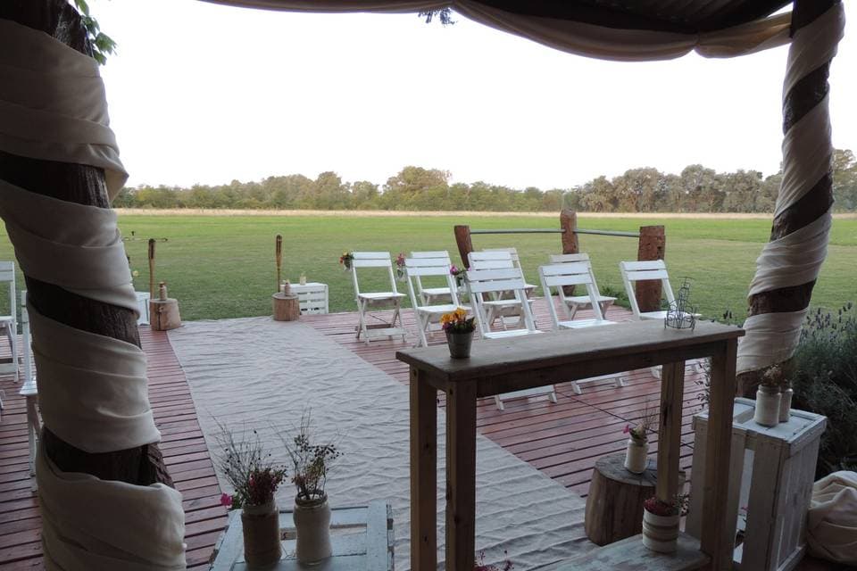 Estancia Las Magnolias Fortín Melincué, detalle del espacio