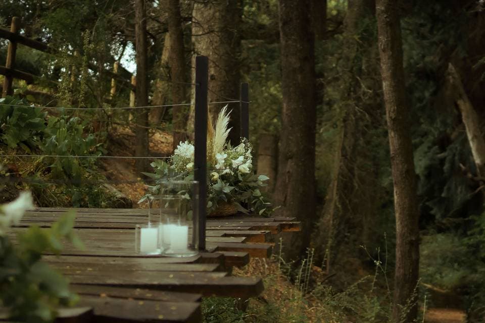 La Cascada Casa Patagónica, detalle del espacio