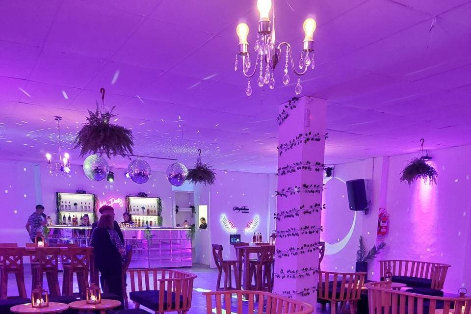 Temptations Eventos, detalle del espacio