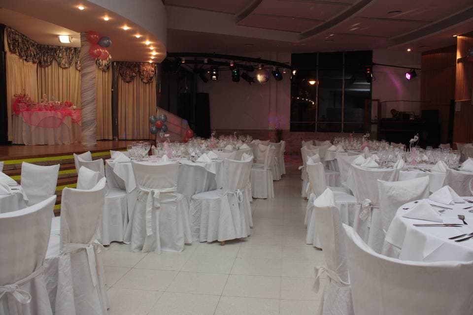 Salón de El Sindicato de Canillitas, detalle del espacio
